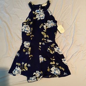 Navy Blue, Halter top, Altar’d State romper
